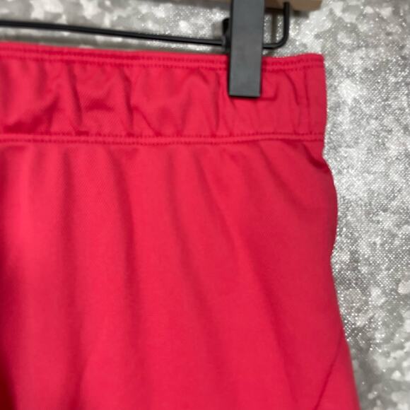 Nike Women's Dark Pink Dri-Fit Fold Over Waist Shorts - Size XS - Activewear - Picture 3 of 8